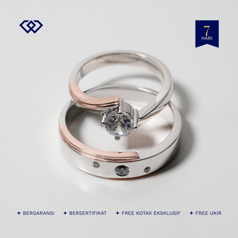 Winata Jewelry Cincin Couple Tunangan Lamaran Perak