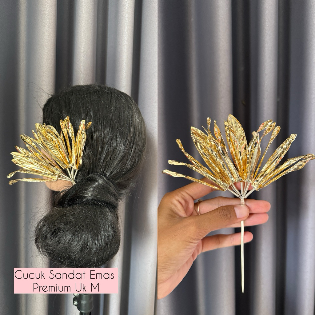 cucuk sandat emas Uk M/ cucuk emas / acc hairdo/ hiasan sanggul