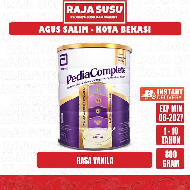 PEDIASURE COMPLETE VANILA 800 GR - RAJA SUSU