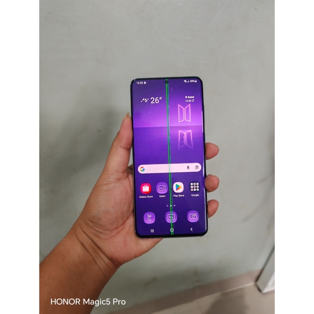 Samsung s20 plus purple seri BTS limited edition Ram 8/128gb bergaris 2 second Singapura ex inter mu