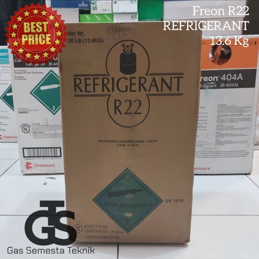 FREON R22 REFRIGERANT 13.6KG