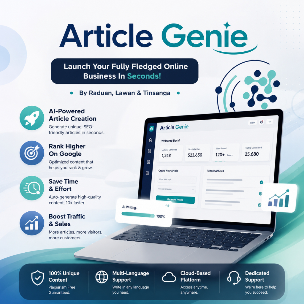 Software SEO Article Genie - Generator Artikel Website