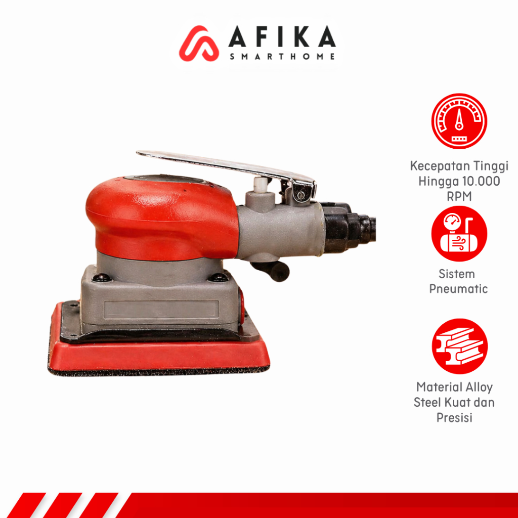 Mesin Amplas Angin Air Orbital Sander Pneumatic Square