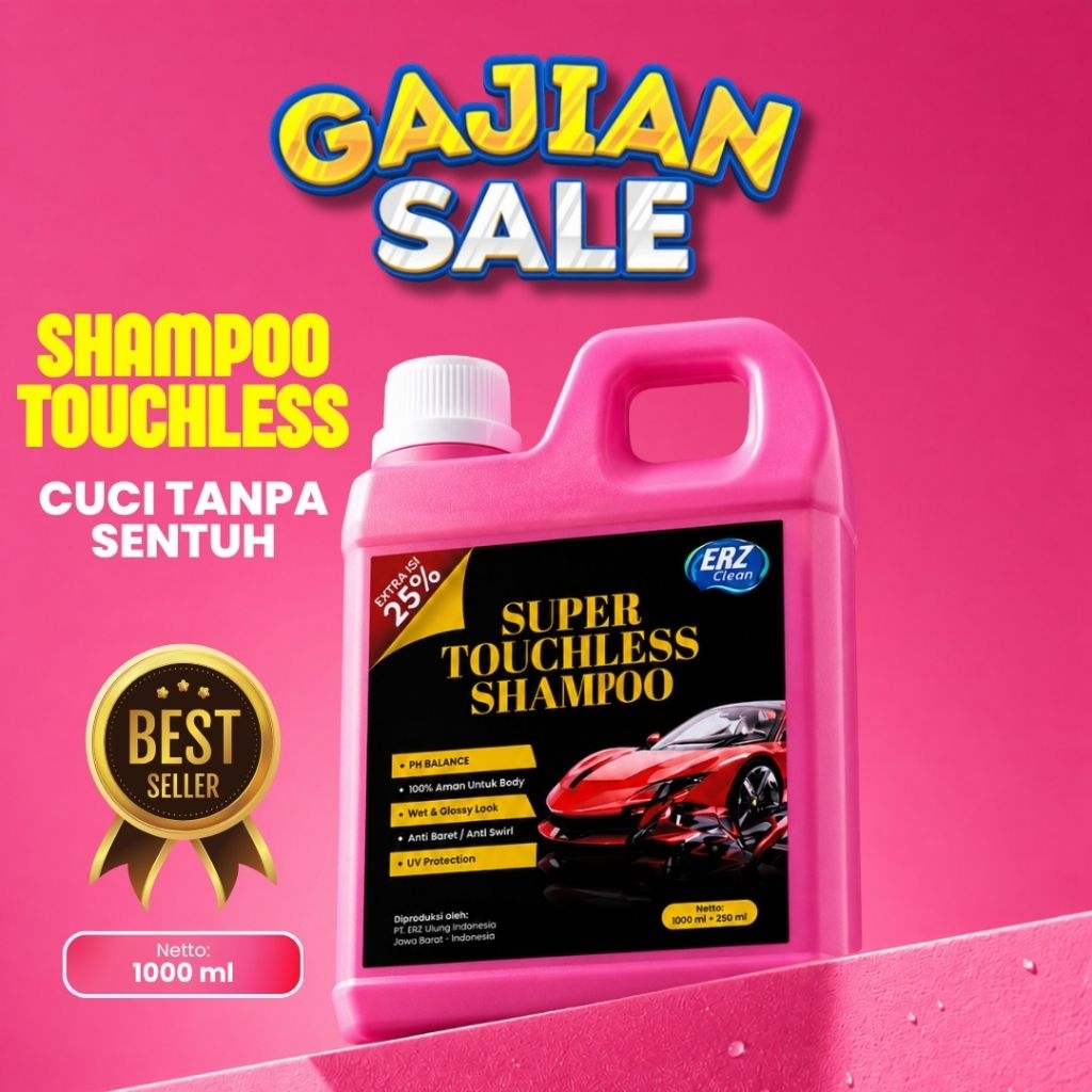 Shampo Motor 1 Liter Super Touchless/ Shampo Tanpa Sentuh 1 Liter  - Shampo Motor 1 Liter Super Touc