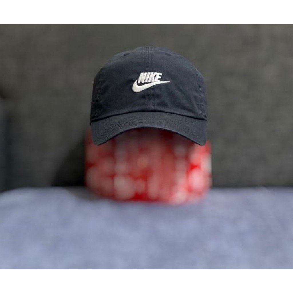 Topi Nike Heritage86 Futura Washed Cap Black Original Second