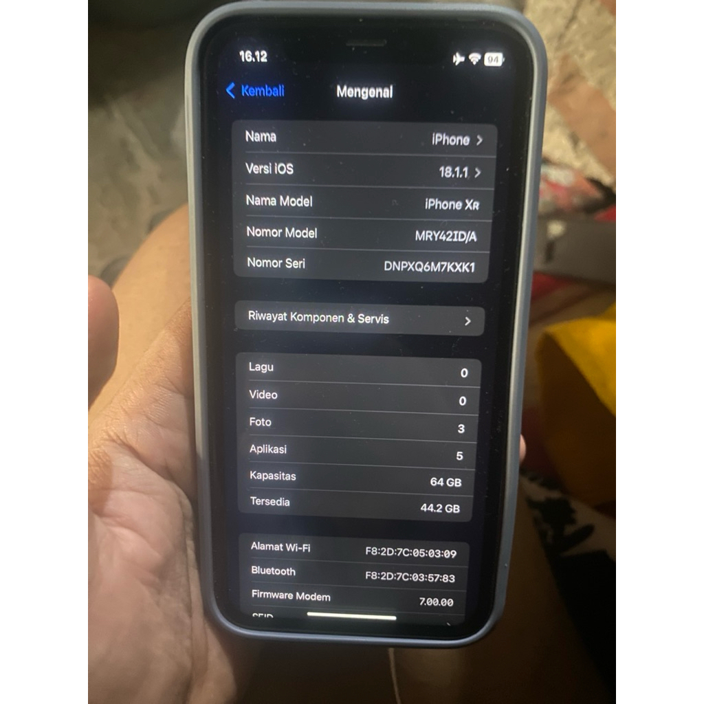 iphone XR 64gb minus