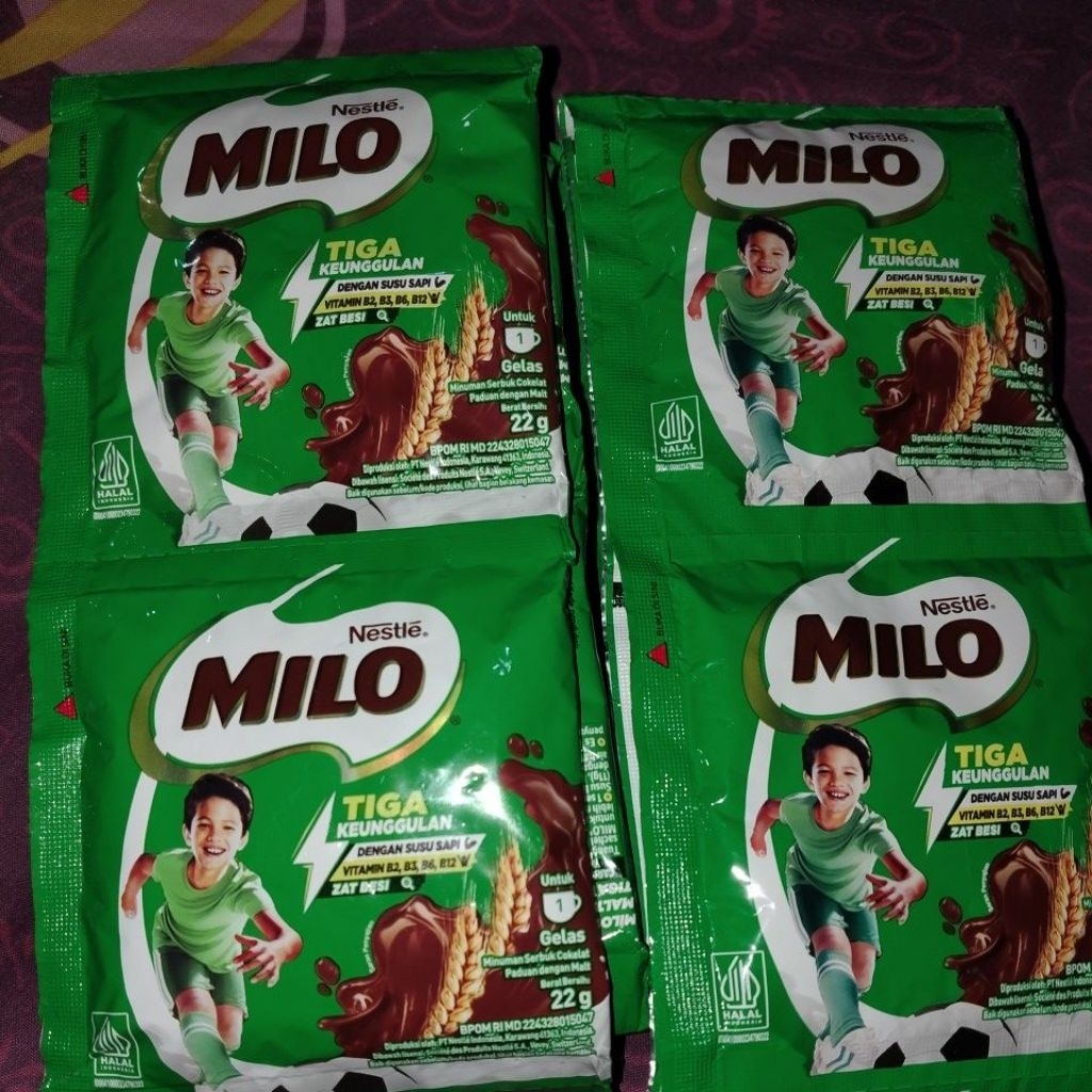 Milo Sachet 22 Gram  1 renceng 10 sachet