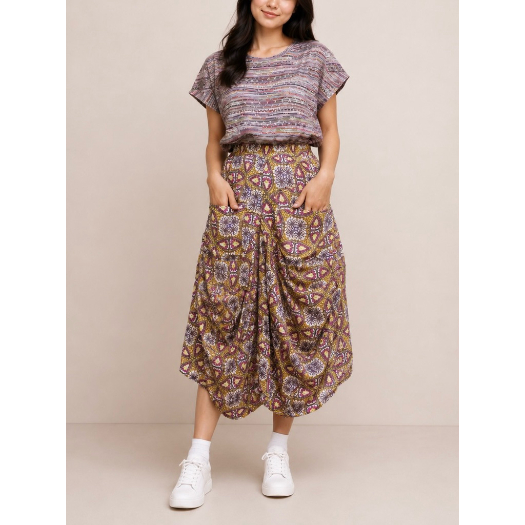 Rok Harem Pinggang Karet Remaja Perempuan 14-20 Tahun Motif Batik