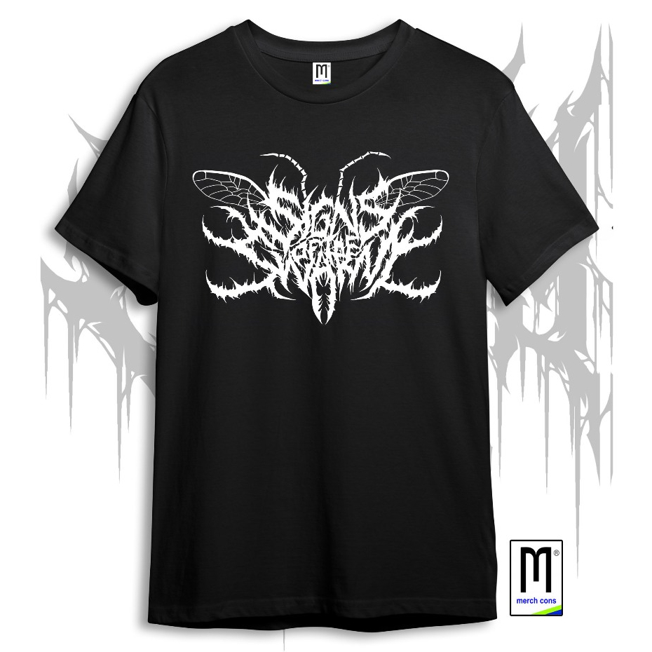 T-SHIRT SIGNS OF THE SWARM LOGO | TAG MERCHCONS | BOOTLEG | KAOS BAND | KAOS METAL | KAOS MUSIK