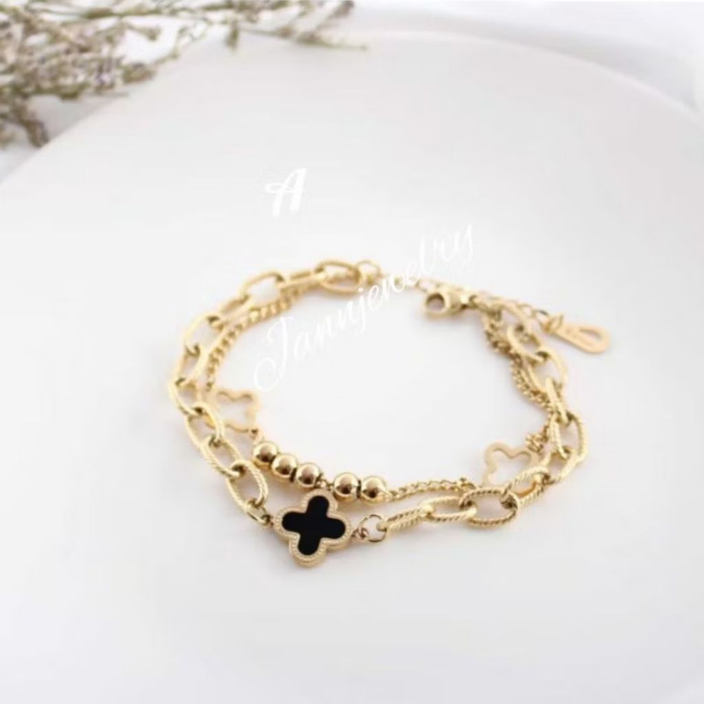 Gelang rantai korea titanium asli  GRT-10