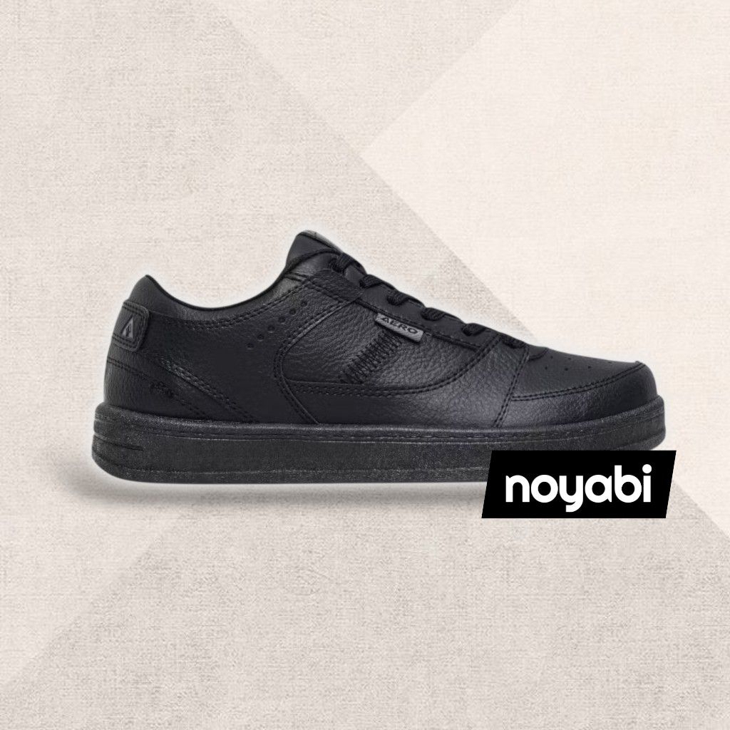 Sepatu Sneakers Casual Pria Wanita Aerostreet Hoops Low 2.0 size 37-44 / Hoops Low All Black / Hoops