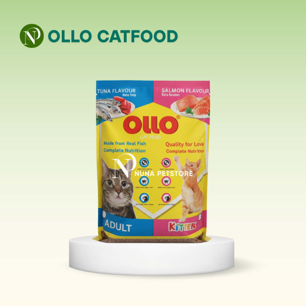 OLLO 1KG Makanan Kucing Ekonomis | Cat food Adult/Kitten