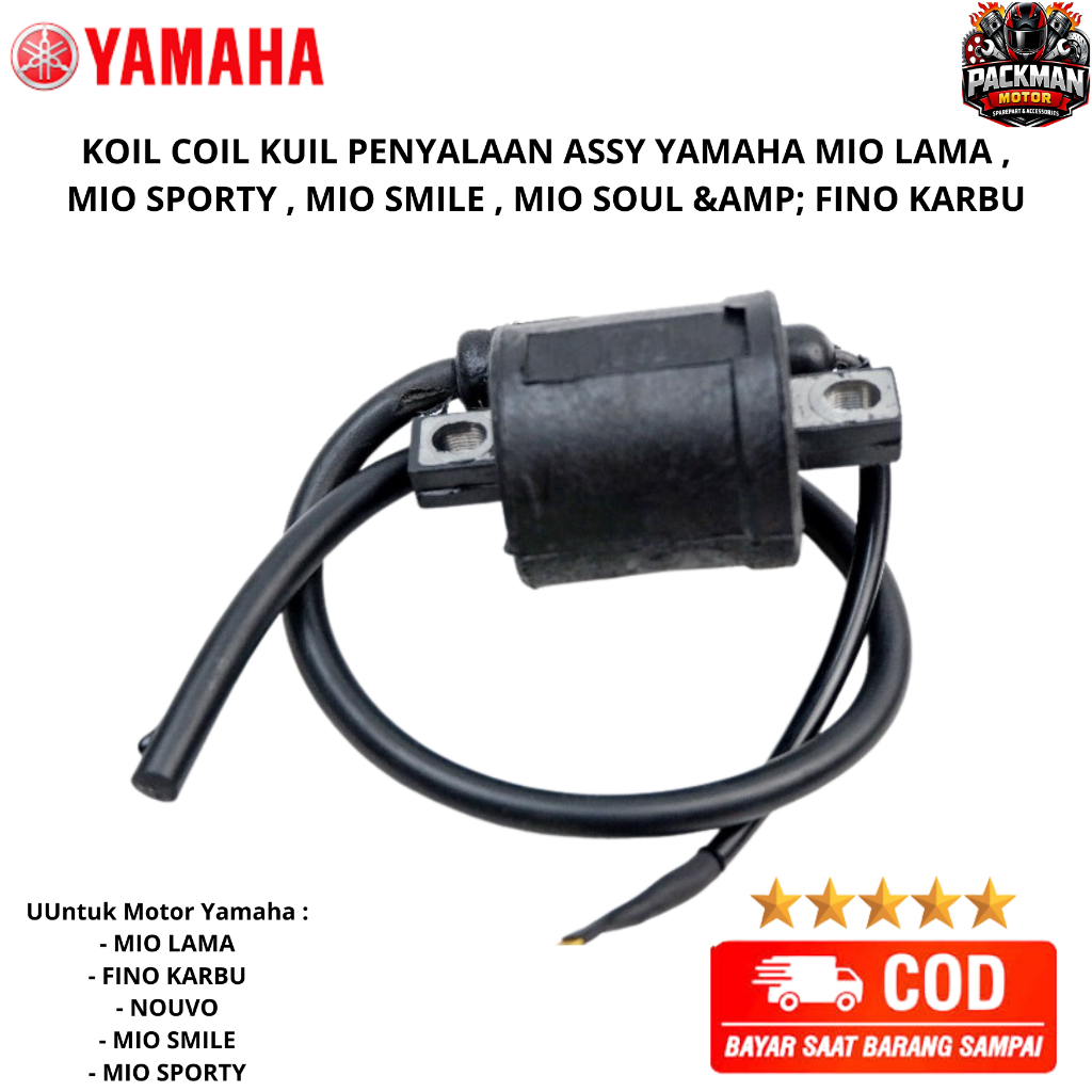 koil mio - koil mio sporty - kuil yamaha mio smile - koil fino karbu - 5TL ori Packman motor