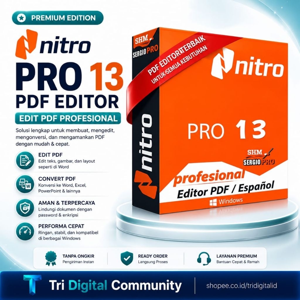 Aplikasi Nitro Pro PDF 13 Premium Edit PDF Full Versi- Tri Digital