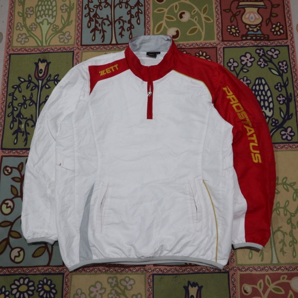 ZETT BASEBALL GEAR WINDBREAKER VNECK SIZE M PXL 69X58 CM
