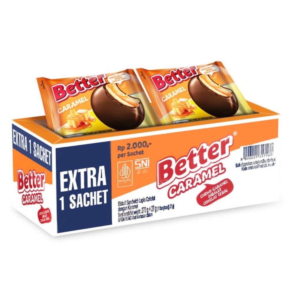 Better Sandwich Biscuit - Better Caramel 1 Pak (12 pcs)