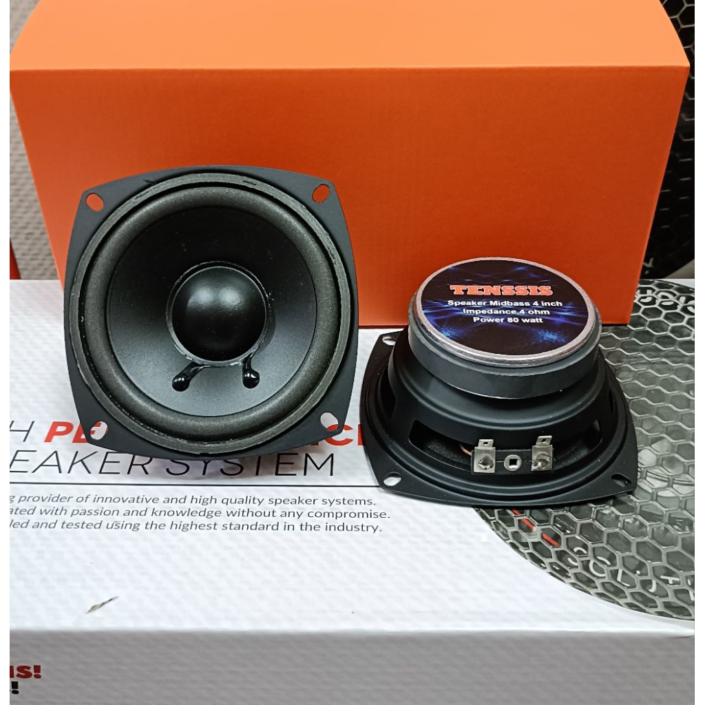 Speaker Midbass 4inch Tenssis T4 -80watt