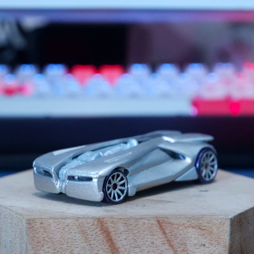 Hot Wheels Anthracite Silencerz (Custom Acceleracers), bekas, Loose, Preloved, Junk
