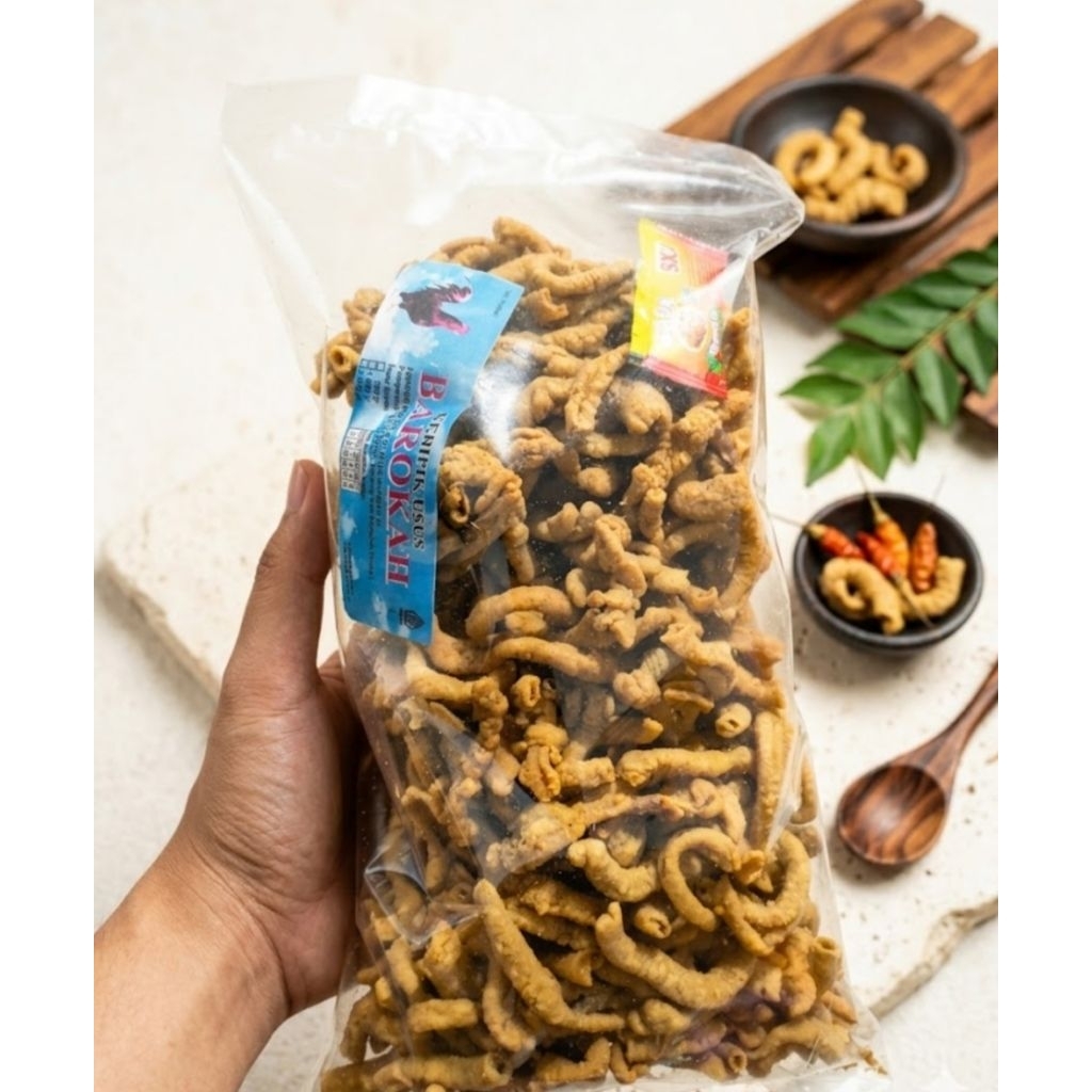 1kg Keripik Usus gurih renyah enak