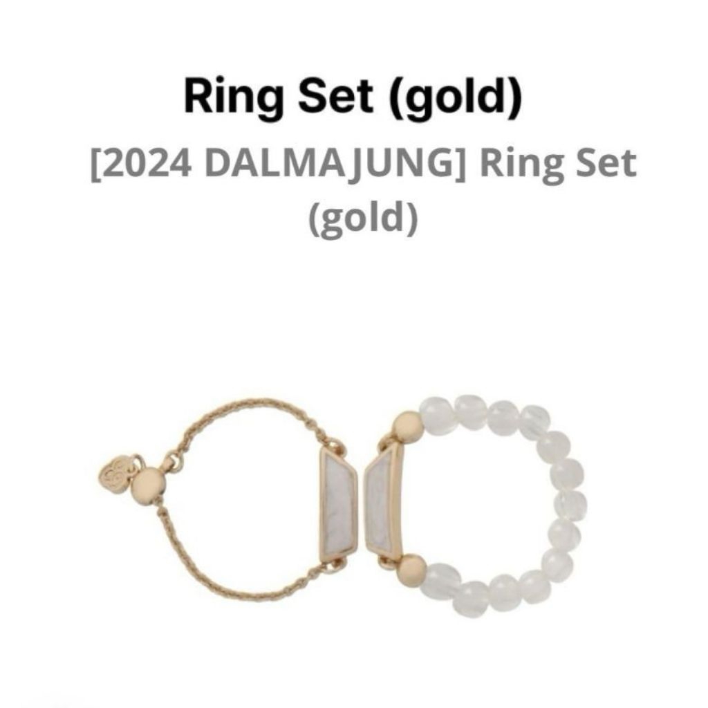 Ring set (Gold ) Dalmajung BTS 2024