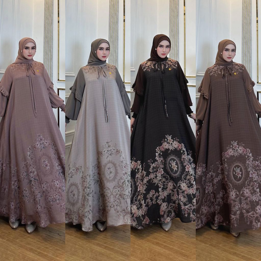 Olivia dress gamis terbaru premium ORI By Ninona