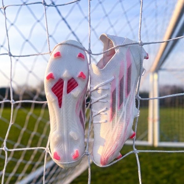 COD  Sepatu Bola Anak Dewasa AD F50 SPEEDFLOW WHITE PINK SIZE 35-44 GRATIS ONGKIR
