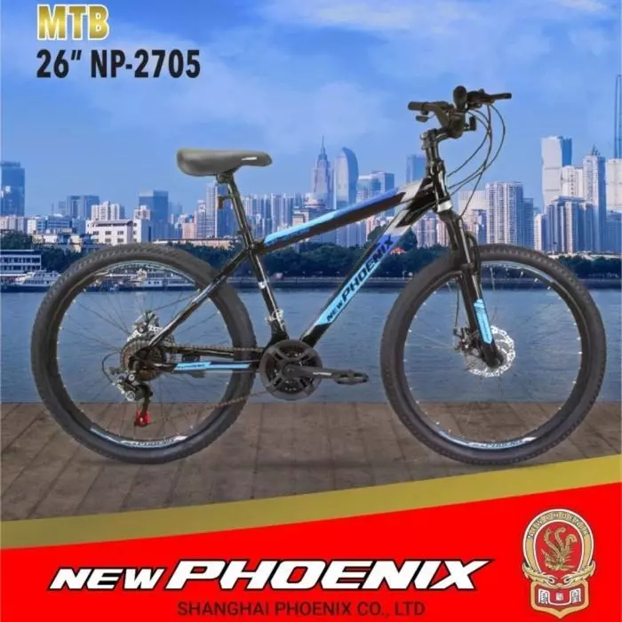 Sepeda gunung MTB NEW PHOENIX 24inch & 26inch  3x7speed hi ten