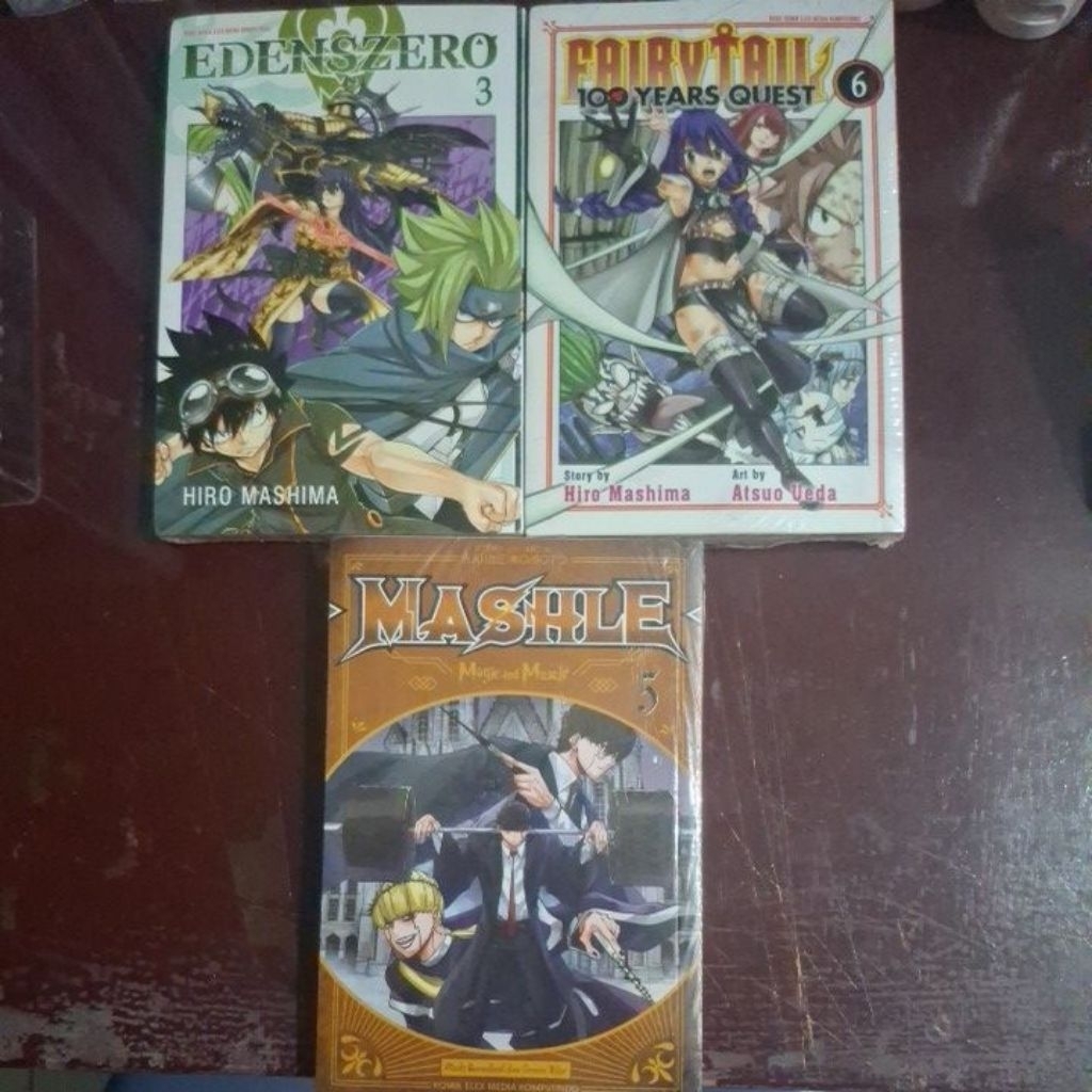 komik manga segel - edens zero 3, fairy tail 6, mashle 5