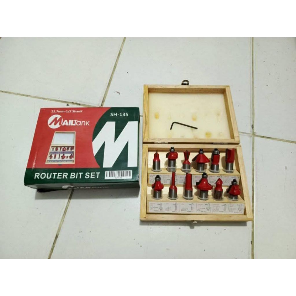 MATA ROUTER PROFIL KAYU SET (12pcs)