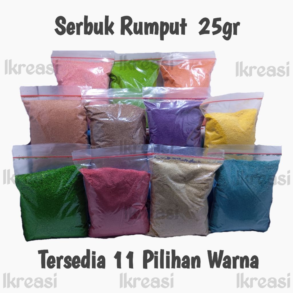 Serbuk Rumput Bahan Maket Diorama 25gr