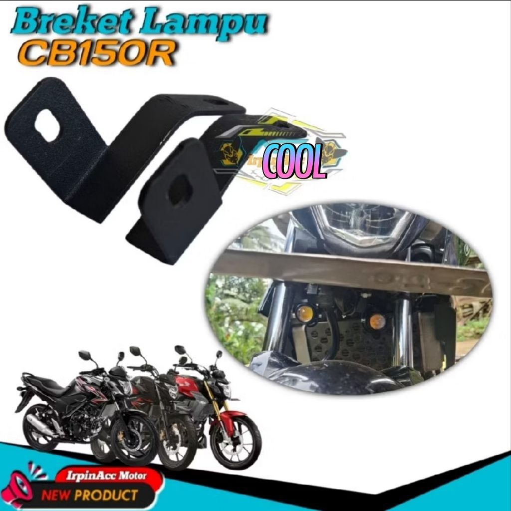 breket lampu tembak D2 laser CBR150R dudukan lampu sorot CBR150R