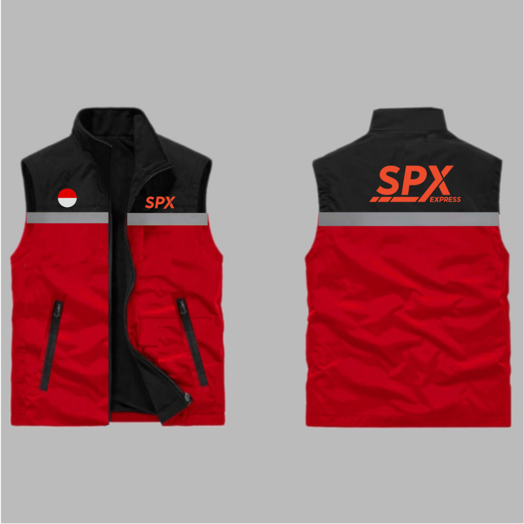 Rompi pria spx express driver terbaru rompi taslan ekspedisi spx express waterproof rompi vest pria 