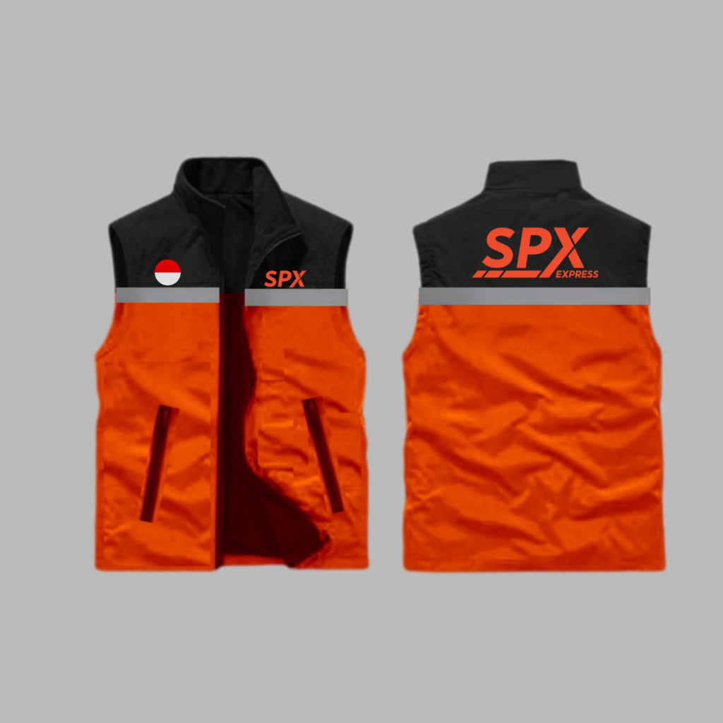 Rompi outdoor distro spx express driver original rompi taslan zipper spx express waterproof rompi ve
