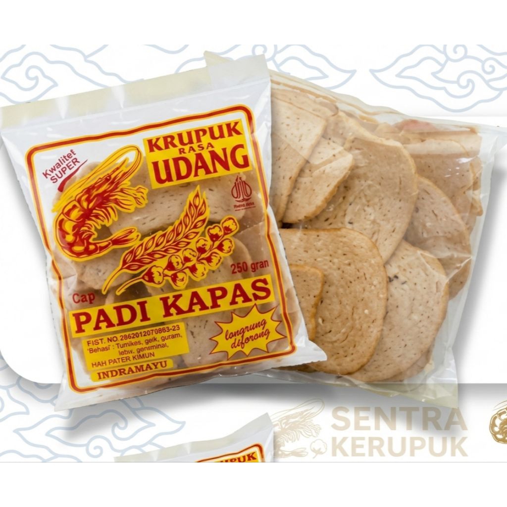 MURAH Kerupuk Udang Padi Kapas 250gr OLEH OLEH KHAS CIREBON INDRAMAYU