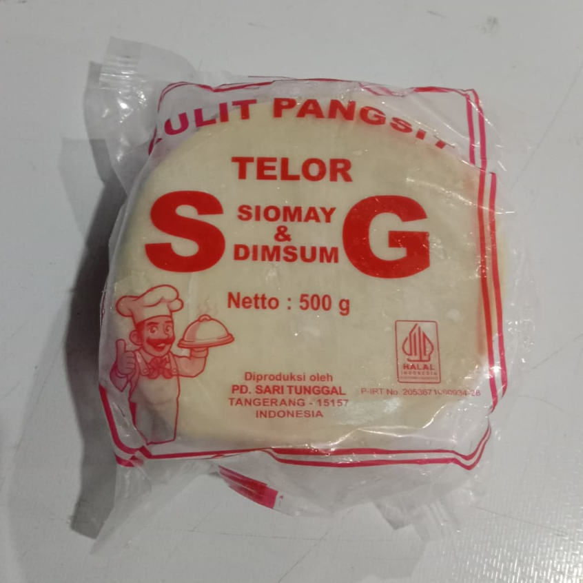 KULIT PANGSIT TELOR SG BULAT 500 GR