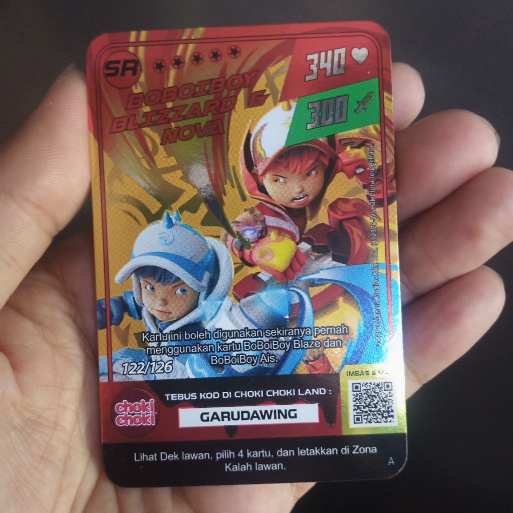 KARTU BOBOIBOY EMAS LANGKA BARU SPESIAL