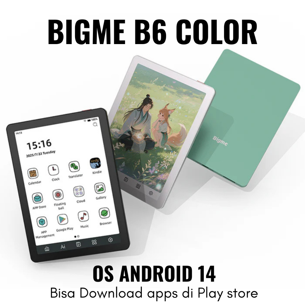 Bigme B6 6 inch E-reader Tablet Android Kindle Boox Kobo Likebook