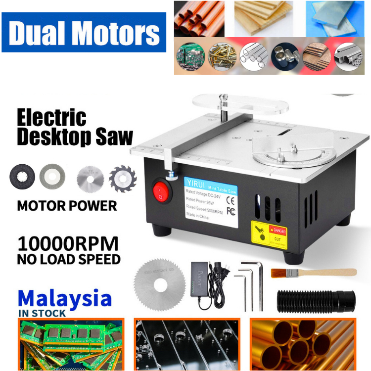PUCUK Gergaji Meja Mini Table Saw Multifungsi Angkat Presisi DIY Mata Gergaji Gerinda Alat Pemotong