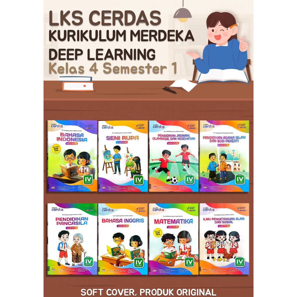 LKS Cerdas untuk Kelas 4 Semester 1 dan 2 Kurikulum Merdeka Deep Learning (PT Warna Mukti Grafika) (