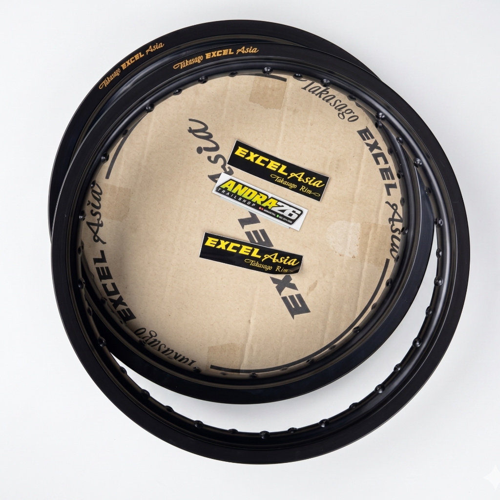 Velg Set Takasago EXCEL Asia Hitam 18 21 160 185 Original Rim Trail KLX 150 CRF 150L WR 155