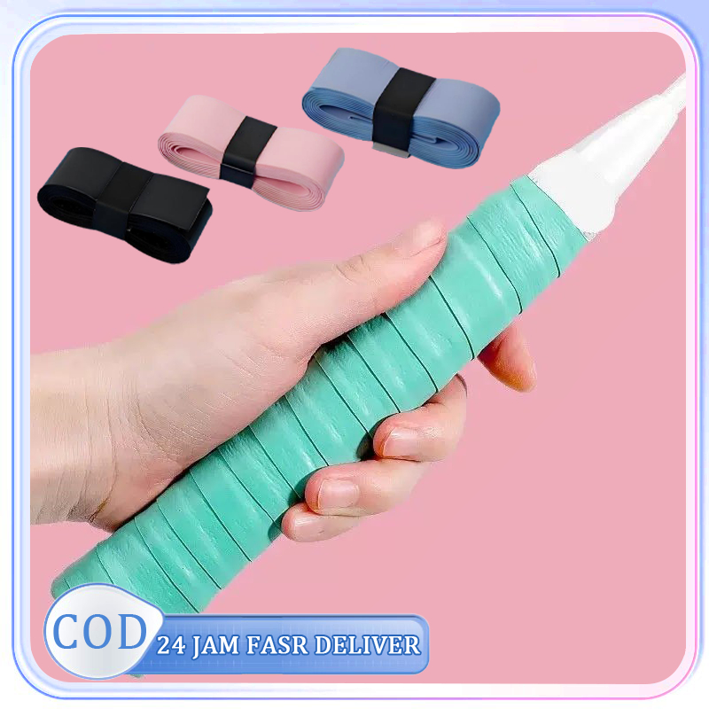 2pcs Grip Karet Badminton Handgrip Raket Badminton Karet Grip Karet Raket Badminton Anti Slip