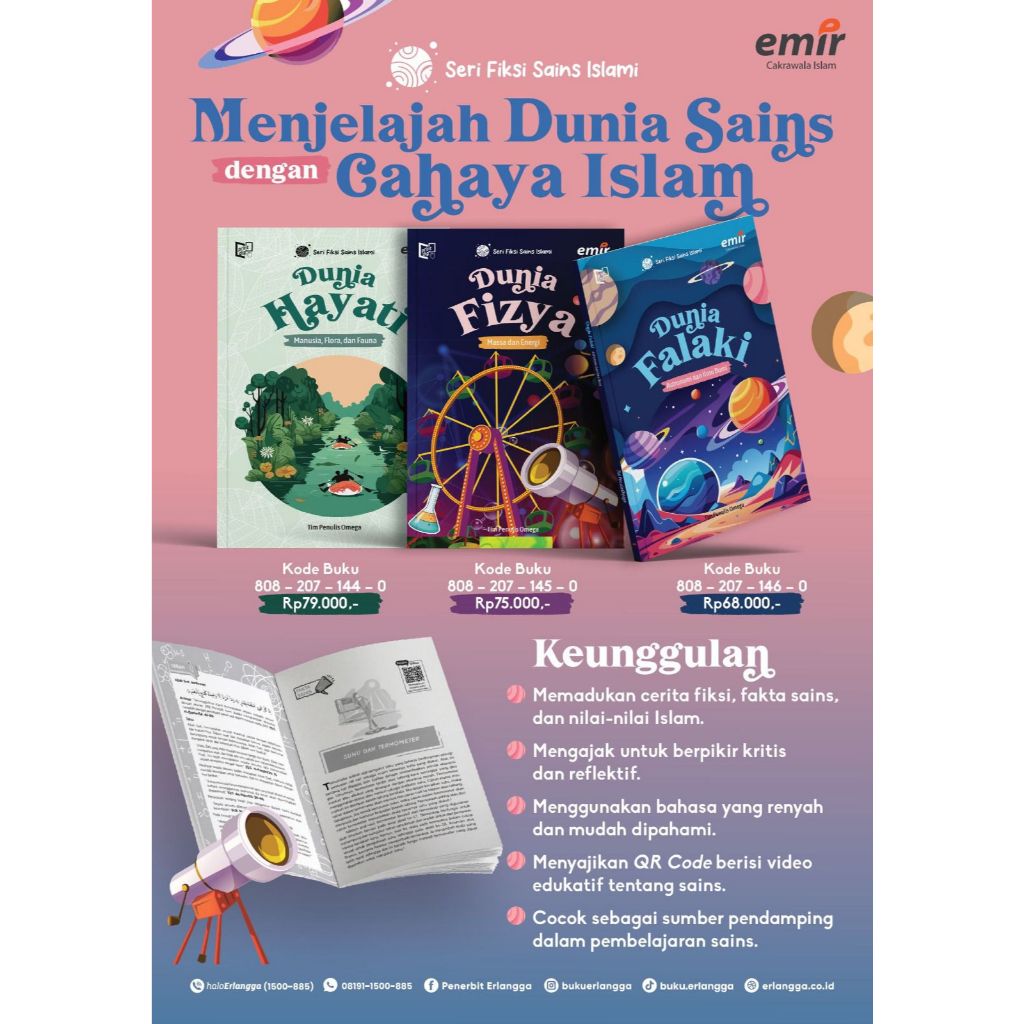 [Erlangga Official] Buku Fiksi Anak: Seri Fiksi Sains Islami - Achi TM