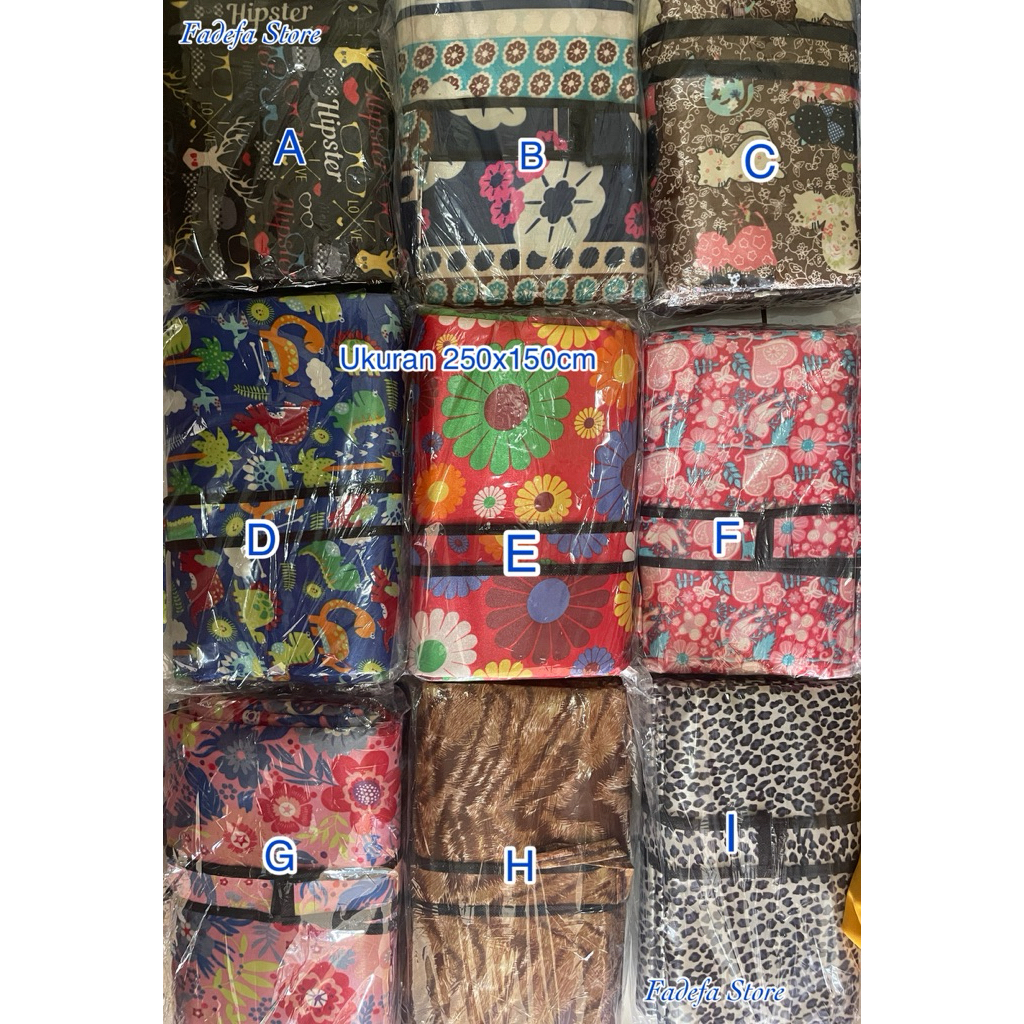 Tikar Lipat / tikar piknik super jumbo uk 250x150cm