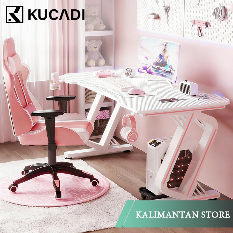 KUCADI[Bengiriman Dari Kalimantan] Meja Gaming Serat Karbon Meja Kantor Meja Belajar Meja Laptop War