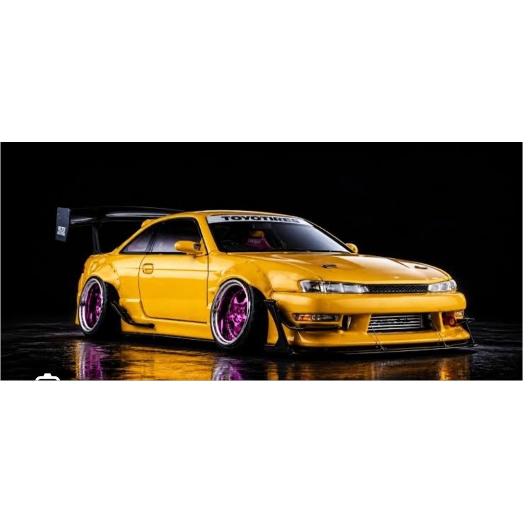MORTAL MODEL 1:64 Nissan S14 GT-Spec V1 Seiji Ookawara Yellow Hobby Expo China 2026 Exclusive Editio