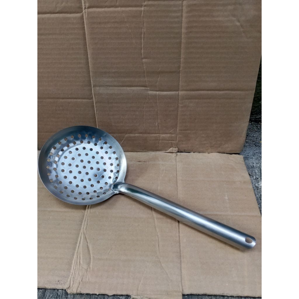 serok bawang stainless stell / serok masak 18cm