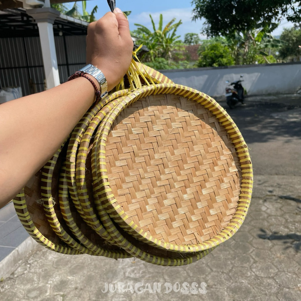 Tampah Bambu Mini 25cm Tampah Bambu Kecil Tambir Bambu Mini