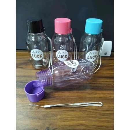 50 PCS Botol Minum Plastik Unik Bless Luck 350 ML