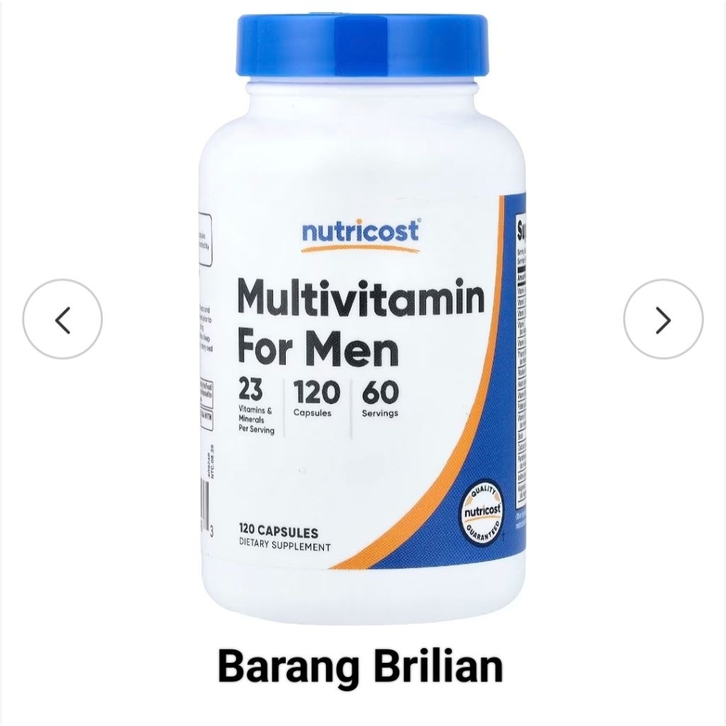 Nutricost Multivitamin for Men 120 Capsules