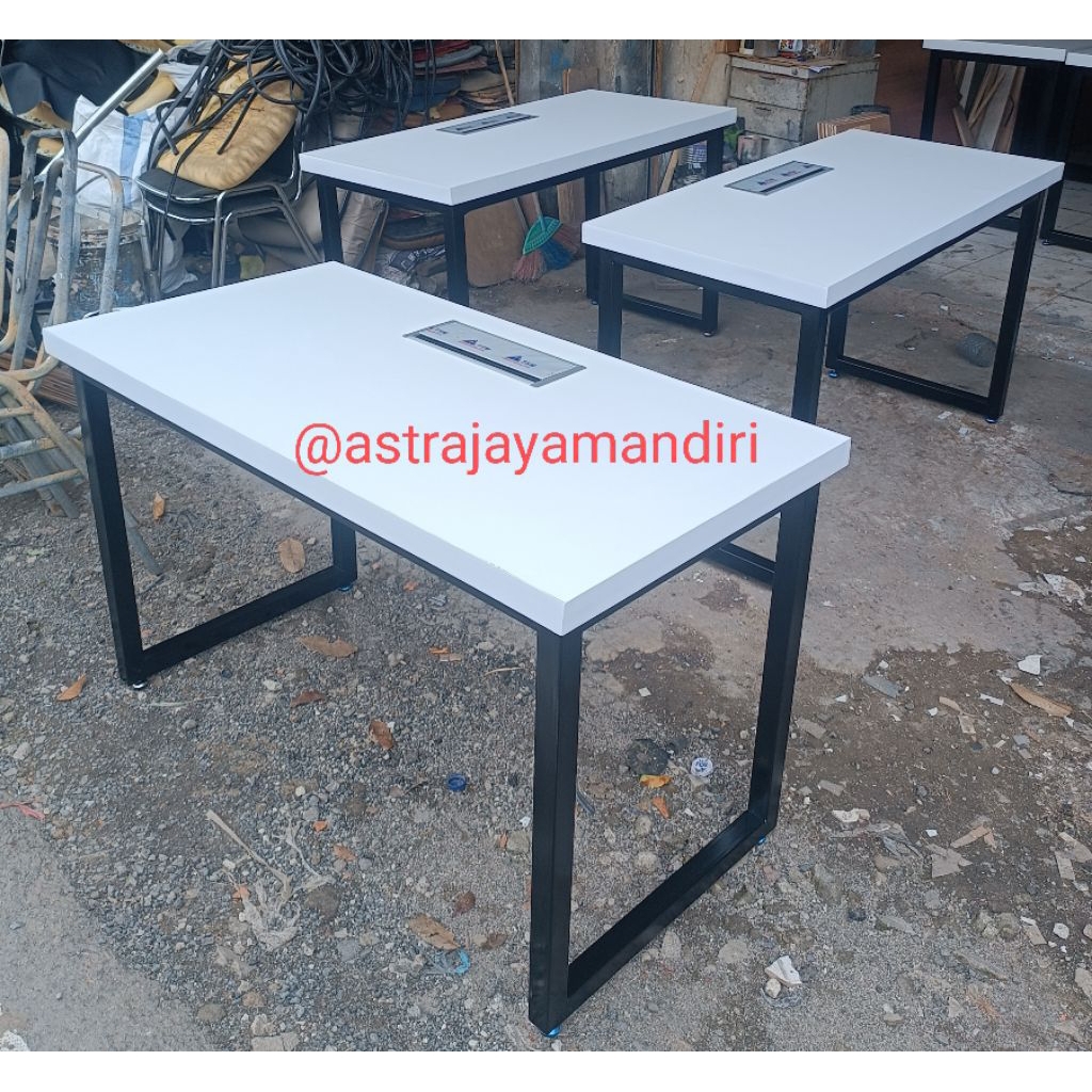 meja kerja meja custom meja kaki besi furniture kantor